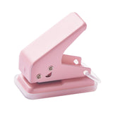 Maxbell Mini Paper Punch Adults 10 Sheet Paper Capacity Children Hole Puncher Single Pink