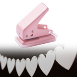 Maxbell Mini Paper Punch Adults 10 Sheet Paper Capacity Children Hole Puncher Single Pink