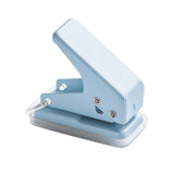 Maxbell Mini Paper Punch Adults 10 Sheet Paper Capacity Children Hole Puncher Single Blue
