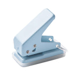 Maxbell Mini Paper Punch Adults 10 Sheet Paper Capacity Children Hole Puncher Single Blue