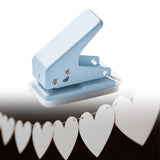 Maxbell Mini Paper Punch Adults 10 Sheet Paper Capacity Children Hole Puncher Single Blue