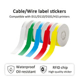 Maxbell 325 Pieces Label Maker Tapes Sticker Label Print Paper for D11 Label Printer