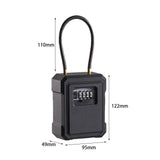 Maxbell Key Lock Box Safe Key Storage Box Organizer for Offices Warehouse Pet Sitter