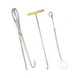 Maxbell Livestock Pig Midwifery Plier Hook Rope Tool Set of 3 for Goat Cow
