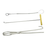 Maxbell Livestock Pig Midwifery Plier Hook Rope Tool Set of 3 for Goat Cow