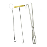 Maxbell Livestock Pig Midwifery Plier Hook Rope Tool Set of 3 for Goat Cow