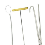 Maxbell Livestock Pig Midwifery Plier Hook Rope Tool Set of 3 for Goat Cow