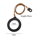 Maxbell Necklace Magnifier Multifunctional Magnifying Glass for Crafts Reading Books Black