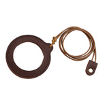 Maxbell Necklace Magnifier Multifunctional Magnifying Glass for Crafts Reading Books Deep Brown