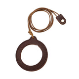 Maxbell Necklace Magnifier Multifunctional Magnifying Glass for Crafts Reading Books Deep Brown