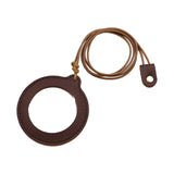 Maxbell Necklace Magnifier Multifunctional Magnifying Glass for Crafts Reading Books Deep Brown