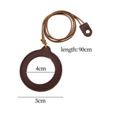 Maxbell Necklace Magnifier Multifunctional Magnifying Glass for Crafts Reading Books Deep Brown