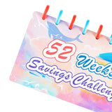 Maxbell 52 Week Saving Challenge Binder for Cash Saving Budget Binder for Girls Boys Color A