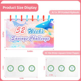 Maxbell 52 Week Saving Challenge Binder for Cash Saving Budget Binder for Girls Boys Color A