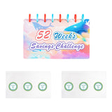 Maxbell 52 Week Saving Challenge Binder for Cash Saving Budget Binder for Girls Boys Color A