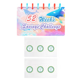 Maxbell 52 Week Saving Challenge Binder for Cash Saving Budget Binder for Girls Boys Color A