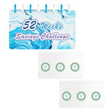 Maxbell 52 Week Saving Challenge Binder for Cash Saving Budget Binder for Girls Boys Color B