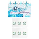Maxbell 52 Week Saving Challenge Binder for Cash Saving Budget Binder for Girls Boys Color B