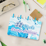 Maxbell 52 Week Saving Challenge Binder for Cash Saving Budget Binder for Girls Boys Color B