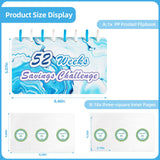 Maxbell 52 Week Saving Challenge Binder for Cash Saving Budget Binder for Girls Boys Color B
