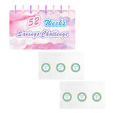 Maxbell 52 Week Saving Challenge Binder for Cash Saving Budget Binder for Girls Boys Color E