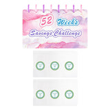 Maxbell 52 Week Saving Challenge Binder for Cash Saving Budget Binder for Girls Boys Color E