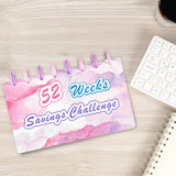 Maxbell 52 Week Saving Challenge Binder for Cash Saving Budget Binder for Girls Boys Color E