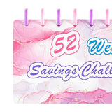 Maxbell 52 Week Saving Challenge Binder for Cash Saving Budget Binder for Girls Boys Color E
