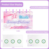 Maxbell 52 Week Saving Challenge Binder for Cash Saving Budget Binder for Girls Boys Color E