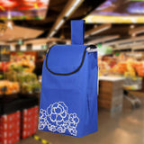 Maxbell Trolley Replacement Bag 20L Folding Hand Truck Accessories Shopping Cart Bag Blue