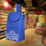 Maxbell Trolley Replacement Bag 20L Folding Hand Truck Accessories Shopping Cart Bag Blue