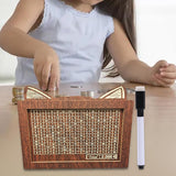 Maxbell Money Box with Counter Retro Wooden Piggy Bank for Teen Children Party Favor Euro 2000