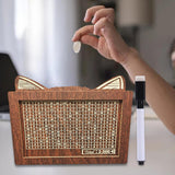 Maxbell Money Box with Counter Retro Wooden Piggy Bank for Teen Children Party Favor Euro 2000