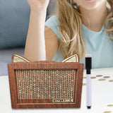 Maxbell Money Box with Counter Retro Wooden Piggy Bank for Teen Children Party Favor Euro 2000