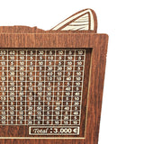 Maxbell Money Box with Counter Retro Wooden Piggy Bank for Teen Children Party Favor Euro 3000