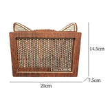 Maxbell Money Box with Counter Retro Wooden Piggy Bank for Teen Children Party Favor Euro 3000