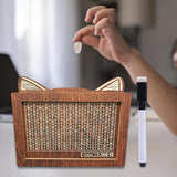 Maxbell Money Box with Counter Retro Wooden Piggy Bank for Teen Children Party Favor Euro 3000