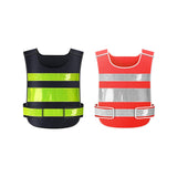 Maxbell Reflective Vest Sleeveless Construction Gear Walking Mesh Cloth Adults Women Black