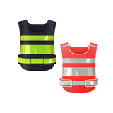 Maxbell Reflective Vest Sleeveless Construction Gear Walking Mesh Cloth Adults Women Black