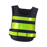 Maxbell Reflective Vest Sleeveless Construction Gear Walking Mesh Cloth Adults Women Black
