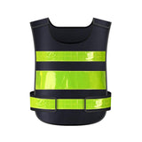 Maxbell Reflective Vest Sleeveless Construction Gear Walking Mesh Cloth Adults Women Black