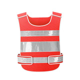 Maxbell Reflective Vest Sleeveless Construction Gear Walking Mesh Cloth Adults Women Orange