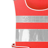 Maxbell Reflective Vest Sleeveless Construction Gear Walking Mesh Cloth Adults Women Orange