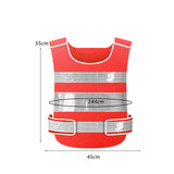 Maxbell Reflective Vest Sleeveless Construction Gear Walking Mesh Cloth Adults Women Orange