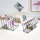 Maxbell Magazine Newspaper Holder Office File Organizer for Magazine Book Decoration Black