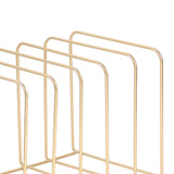 Maxbell Magazine Newspaper Holder Office File Organizer for Magazine Book Decoration Gold