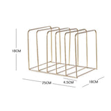 Maxbell Magazine Newspaper Holder Office File Organizer for Magazine Book Decoration Gold