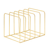 Maxbell Magazine Newspaper Holder Office File Organizer for Magazine Book Decoration Gold