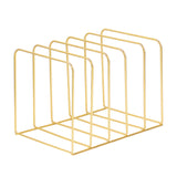 Maxbell Magazine Newspaper Holder Office File Organizer for Magazine Book Decoration Gold