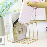Maxbell Magazine Newspaper Holder Office File Organizer for Magazine Book Decoration Gold